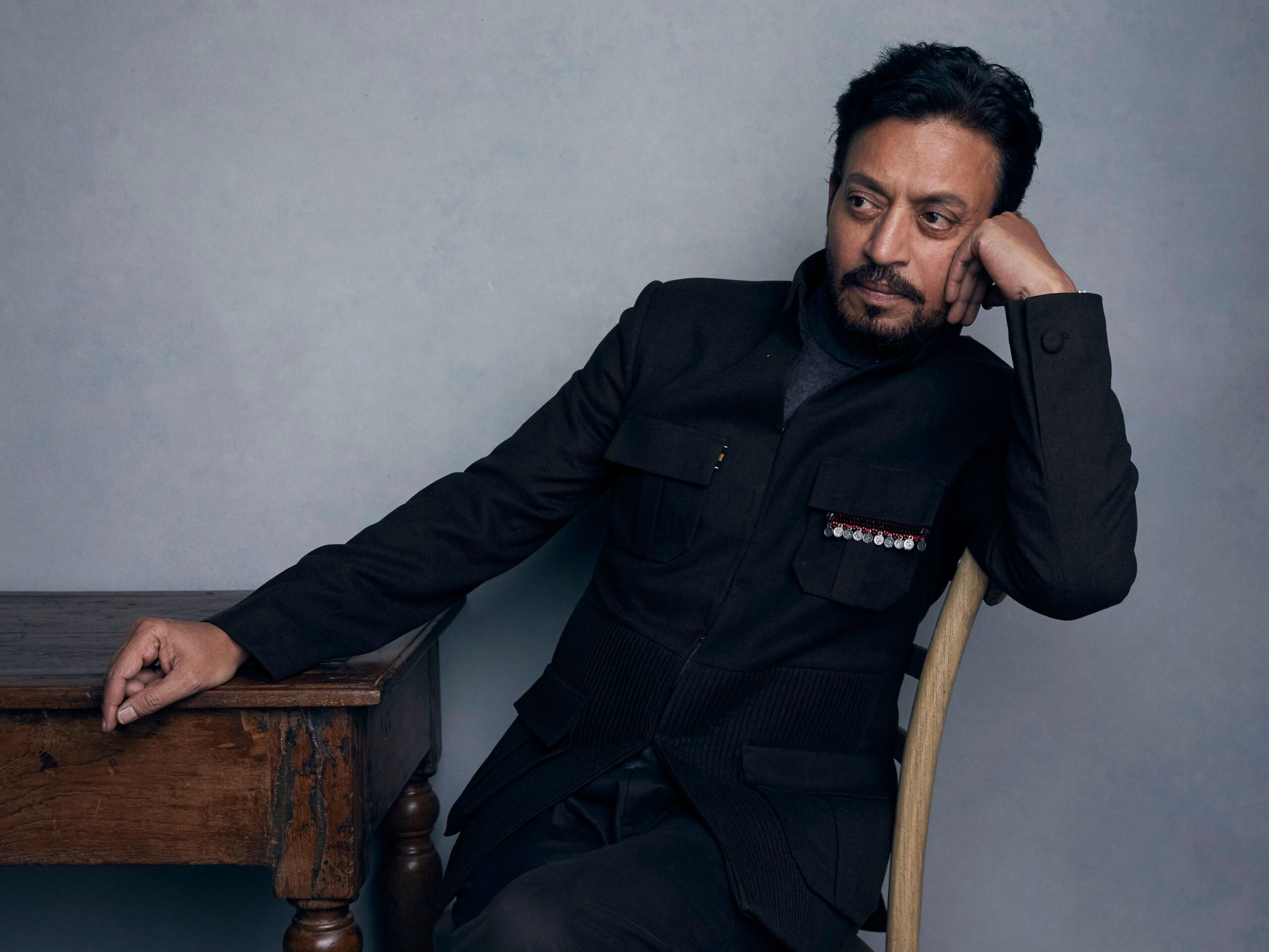 Mandatory Credit: Photo by Taylor Jewell/Invision/AP/Shutterstock (9794675b)
Actor Irrfan Khan poses for a portrait to promote the film "Puzzle" during the Sundance Film Festival in Park City, Utah. Khan has appeared in films such as "Slumdog Millionaire" and "Jurassic World," but now the actor is facing the biggest challenge of his life as he undergoes treatment for cancer in London
Film Irrfan Khan, Park City, USA - 22 Jan 2018
