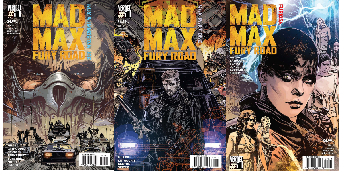 mad max comic covers